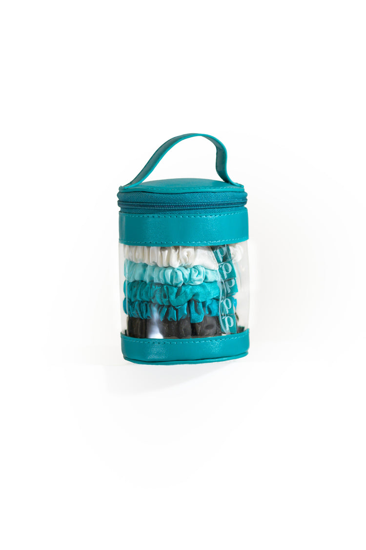 Pretties Scented Hair Ties | Uplift: A blend of 100% Peppermint, Eucalyptus, & Spearmint Essential Oils | Pk of 5 | Ombre