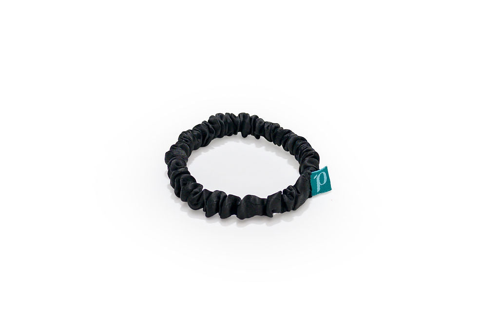 Pretties Scented Hair Ties | A blend of 100% Peppermint, Eucalyptus, & Spearmint Essential Oils | Pk of 5 | All Black